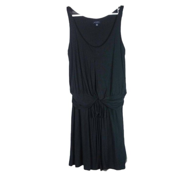 Witchery Dress Womens 10 Black Sleeveless Midi Tencel Drop Waist From Australia - Picture 5 of 11